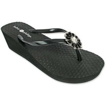 Lindsay Phillips Grace Wedge Flip Flop/Sandals NEW with Interchangeable Snaps - £30.36 GBP