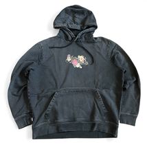 All Saints Men’s Bounty Floral Logo Pullover Hoodie Sweatshirt Sz L Fade... - $721.87 MXN