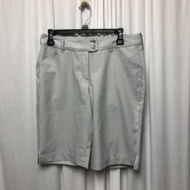 Callaway Opt Dri Golf Shorts Womens 6 Gray Zipper Button Closure - $19.59