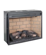 Vintage 23&quot; Infrared Quartz Fireplace Heater Insert - Realistic Logs - $242.77 CAD