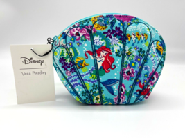 Vera Bradley Disney Ariel Floral Shell Cosmetic Makeup Bag Case Little M... - £70.10 GBP