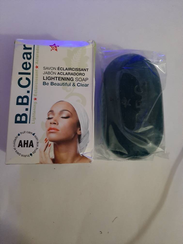 B.B clear lightening soap 190g each. 2 packs