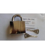 ABLOY PL350 N PROTEC Steel Padlock Shackle Clearance 25mm 2 Keys And ID ... - $187.15