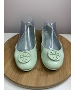 Tory Burch Minnie Travel Ballet Flat Womens Size 8 Shoes Teal Dulce De L... - $98.99