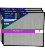 VioxFilter H14AF20241 MERV 14 Pleated 20&quot;x24&quot;x1&quot; AC Air Filter (Pack of 3) - £109.30 GBP