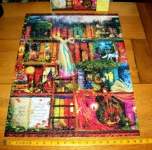 Jigsaw Puzzle 1000 Pieces Treasure Bookshelf Hunt Aimee Stewart Art Complete - £11.62 GBP