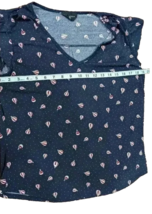 Women&#39;s casual hot air balloon print short sleeve shirt by Lipslide size M - $15.83