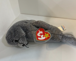 TY Beanie Baby Collection 1998 Slippery the Seal Gray Plush Stuffed Toy ... - $10.38