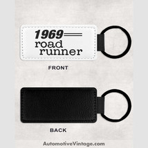 1969 Plymouth Road Runner Leather Car Keychain - $14.65