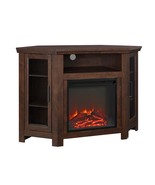 Walker Edison Joyous Fireplace TV Stand for 55&quot; TVs, 2 Glass Doors - $8,043.18 MXN