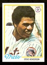 New York Mets Steve Henderson 1978 Topps # 134 Ex+ - £0.39 GBP