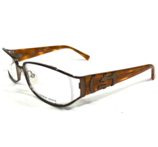 Giorgio Armani Eyeglasses Frames GA 480 H5K Brown Square Semi Rim 54-18-130 - £87.13 GBP