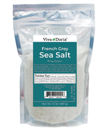 Light Grey Celtic Sea Salt (No Additives) Resealable Bag 1.5LB and Other Sizes - $14.07