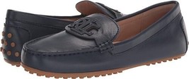 NEW LAUREN RALPH LAUREN NAVY BLUE LEATHER DRIVER LOAFERS SIZE 8 M $130 - £71.93 GBP