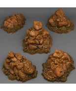 3D Printed Fantastic Plants and Rocks Natural Pile Of Rocks 28mm - 32mm D&amp;D - $26.43 CAD+