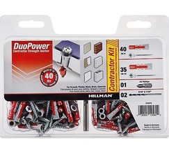 Hillman 376475 DuoPower Contractor-Strength Anchor Kit #6 &amp; #8, 75-Pack - €47,26 EUR