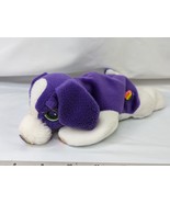 Lisa Frank Violet Purple Dog 8 Inch Sticker Face Paws Stuffed Animal Toy - $29.95