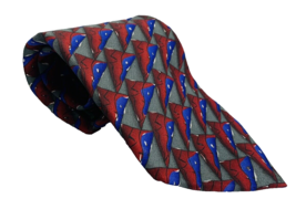 Jerry Garcia Tie Vintage 1996 Zoot Collection 15 Abstract Purple Red Gray 59&quot; - £13.37 GBP