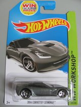 2014 Hot Wheels Hw Workshop - 2014 Corvette Stingray - Silver - £16.37 GBP