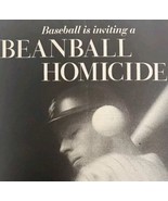 1964 Baseball Beanball Homicide Look Magazine Page Print Vintage Ephemer... - $565.94 MXN