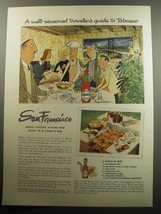 1957 Tabasco Sauce Ad - San Francisco where chicken attains new glory - £14.44 GBP