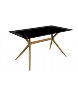 LeisureMod Modern 55&quot; Rectangular Dining Table for 4 to 8 People with Gl... - $1,194.62+