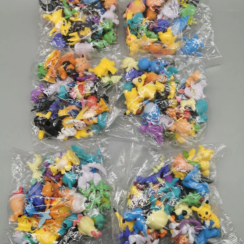 144pcs/order Pokemon Pet Collection Pikachu Mewtwo Mew Groudon Charizard - £32.73 GBP