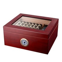 Mahogany Mantello Cigars Humidor, Humidor Cigar Box with Drawer for Cigar - £81.86 GBP