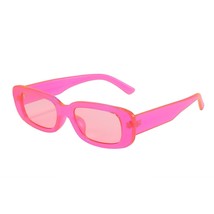 Retro Rectangle Sunglasses Vintage Small Square Sun Glasses Uv Protection For Wo - £17.39 GBP
