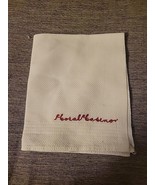 Coral Casino Red Embroidery Hand Towel Vtg Cannon USA - $8.79