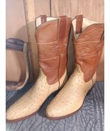 Womens cowboy boots 5B Falconhead hornback lizard brown tan    item: P177 - $243.10