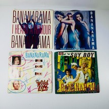 Bananarama 45 Singles Record Set Of 4 I Heard A Rumor Wild Life Shy Boy Physical - £11.74 GBP