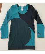 Adidas x Stella McCartney Geometric Work Out Shirt Size Small Turquoise ... - $526.45 MXN