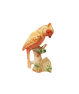 Pacific Rim Vintage 1970 Porcelain Parrot Bird On Tree Branch 11&quot; Tall - £15.81 GBP