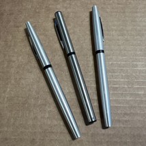 Vintage Pentel R3 Pen Silver Anodized Aluminum Japan Refillable Lot Of 3 - $94.05