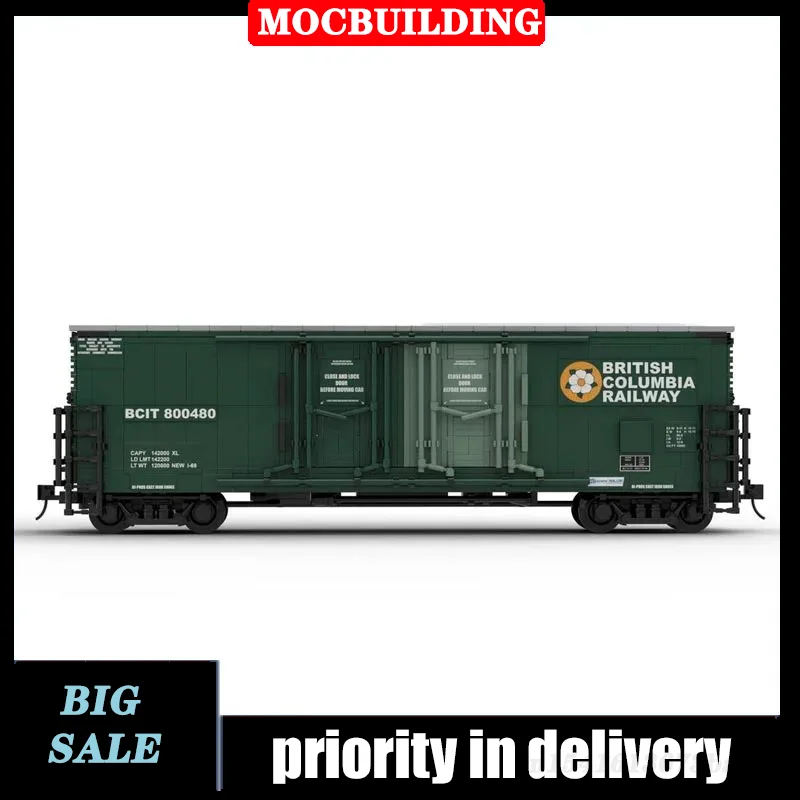 MOC City Train Model Building Block Transport Locomotive Railway Collection - £136.85 GBP