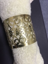 150pcs Gold Napkin Rings,Metallic Paper Towel Wrappers,Table Decorations  - £40.75 GBP