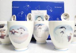 The Snowman Pottery Free Cup and Spoon Set SONY PLAZA 2003&#39; Old Rare - $149.60