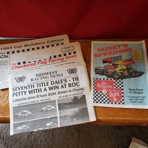 LOT of 4 Huset&#39;s Speedway Racing Checkered Flag Race Newspaper 1994 Earnhardt - £24.29 GBP