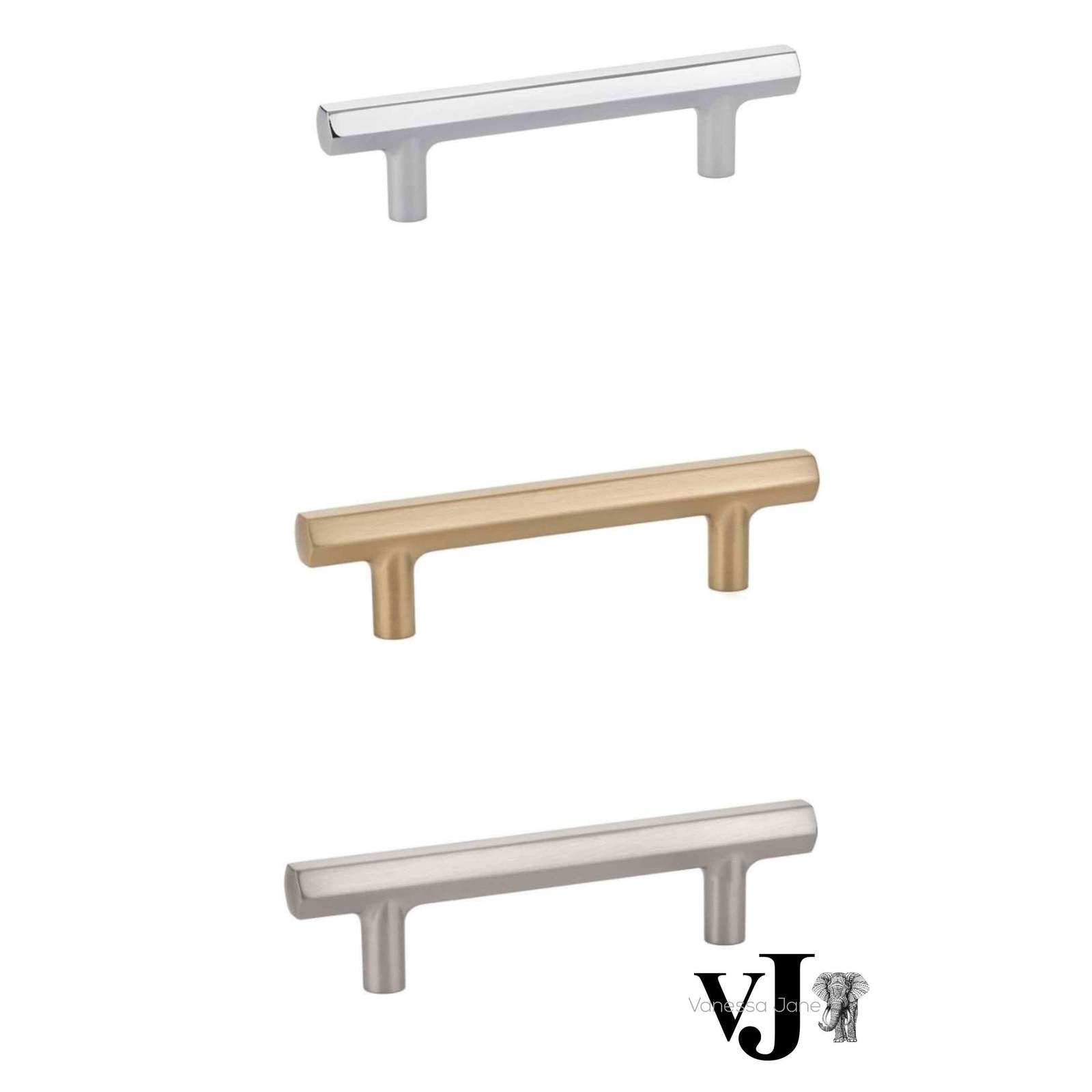 Emtek Mod Hex Bar Urban Modern Collection Cabinet Pull - $13.86+