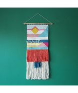 interoknack Boho Handwoven Wall Tapestry  Colorful Southwestern Geometr... - $729.76 CAD