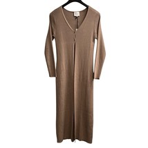 Pink Rose Sweater Womens XL Brown Ribbed Cardigan Duster Stretch Boho Hi... - $536.15 MXN