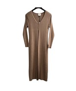 Pink Rose Sweater Womens XL Brown Ribbed Cardigan Duster Stretch Boho Hi... - €24,76 EUR