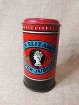 Vintage Queen Elizabeth II Silver Jubilee Tin Money Postbox - $19.31