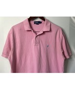 Vintage Polo By Ralph Lauren Men’s 100% Cotton Polo Shirt Pink Size Large - $27.64 CAD