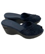 Women’s Cole Haan Nik Air Sandals Size 6 Wedge Heel Open Toe Shoes Black... - £31.37 GBP