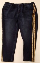Diane Gilman Stripe Detail Jeans (BLACK, PETITE 24) 724797 - £20.04 GBP