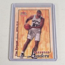 Tim Duncan #12HL Insert HOF Card 2000-01 Fleer Tradition Glossy Hardwood Leader - £3.17 GBP