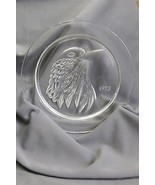 Lalique FRANCE 1973 Glass Plate JAYLING BIRD 8&quot; NO BOX  - $105.92