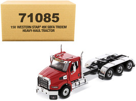 Western Star 49X SBFA Tridem Day Cab Heavy-Haul Truck Tractor Viper Red &quot;Tran... - £81.96 GBP